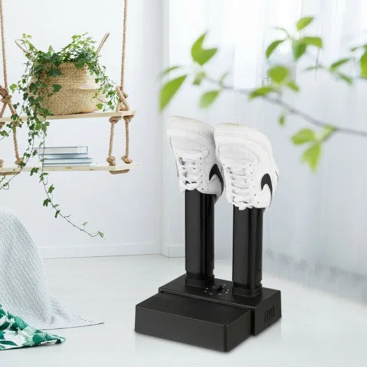 2-Shoe Portable Adjustable Electric Shoe Dryer withTimer