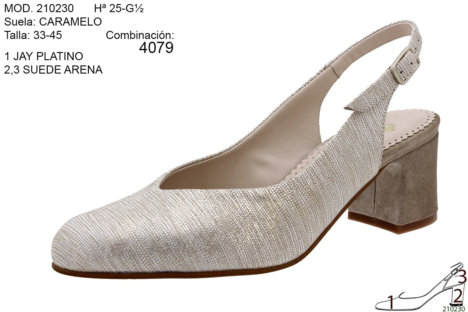 210230 Platino/Beige Multi