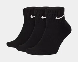 3pk Everyday Socks Mens Socks (Black)