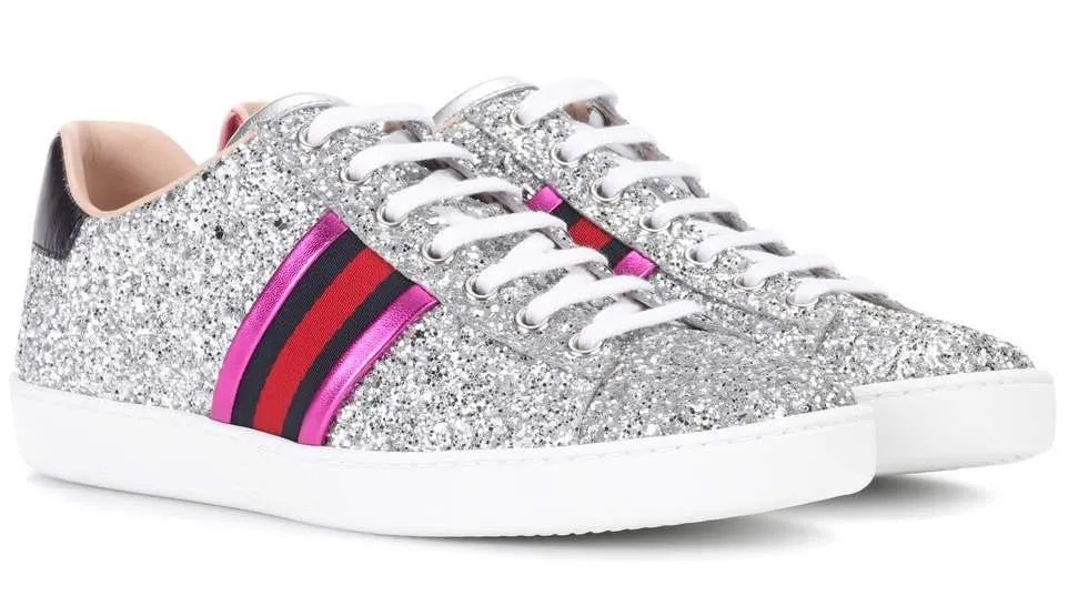 Ace Glitter Sneakers - Pink or Silver