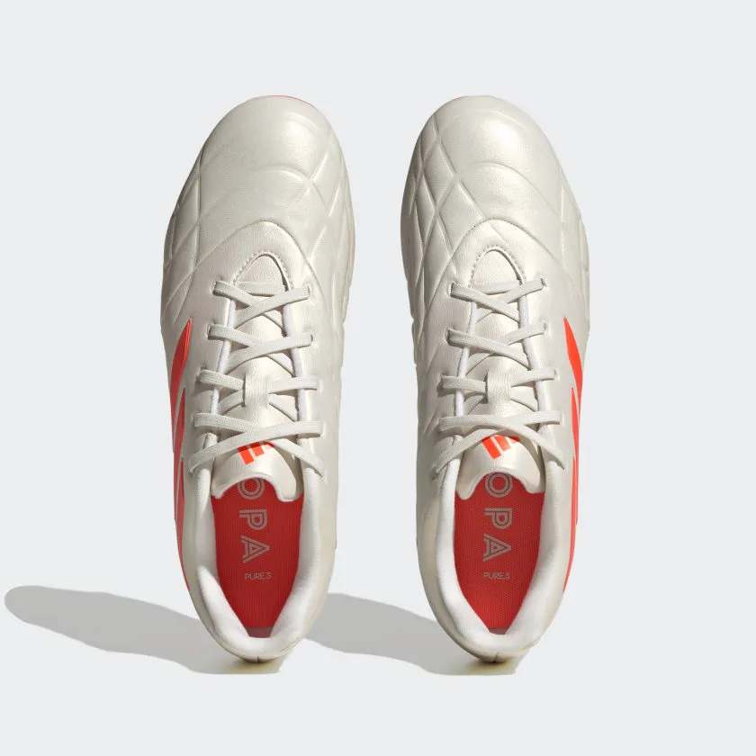 adidas Copa Pure.3 FG Soccer Cleats - Off White / Team Solar Orange / Off White