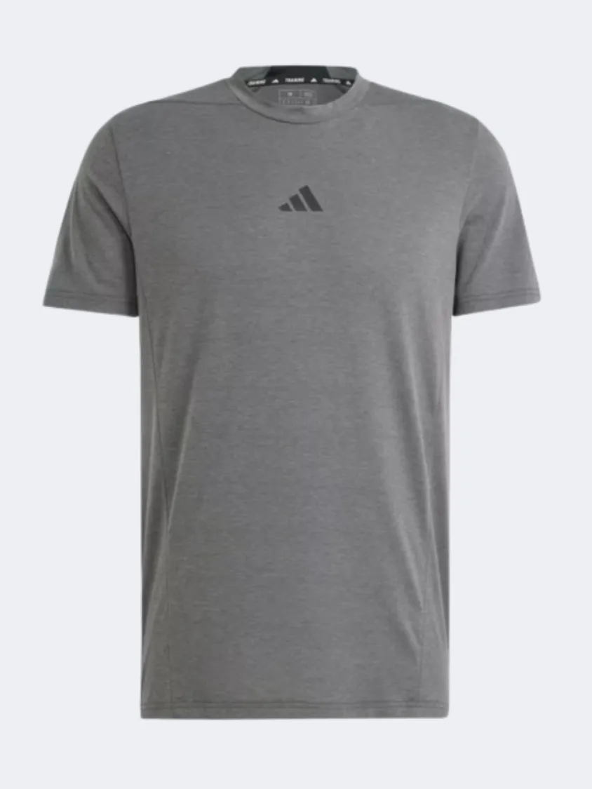 Adidas Designed For Training Workout Men T-Shirt Dgh Solid Grey