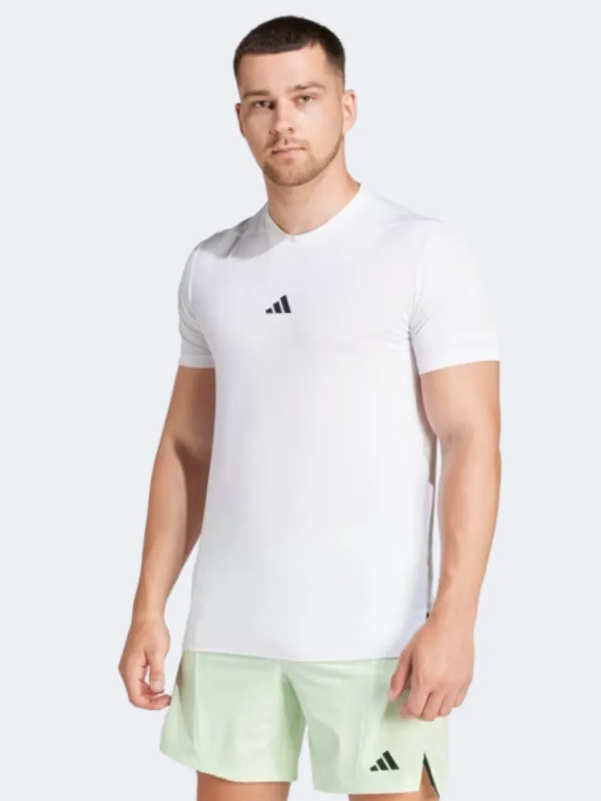 Adidas Designed For Training Workout Men T-Shirt White