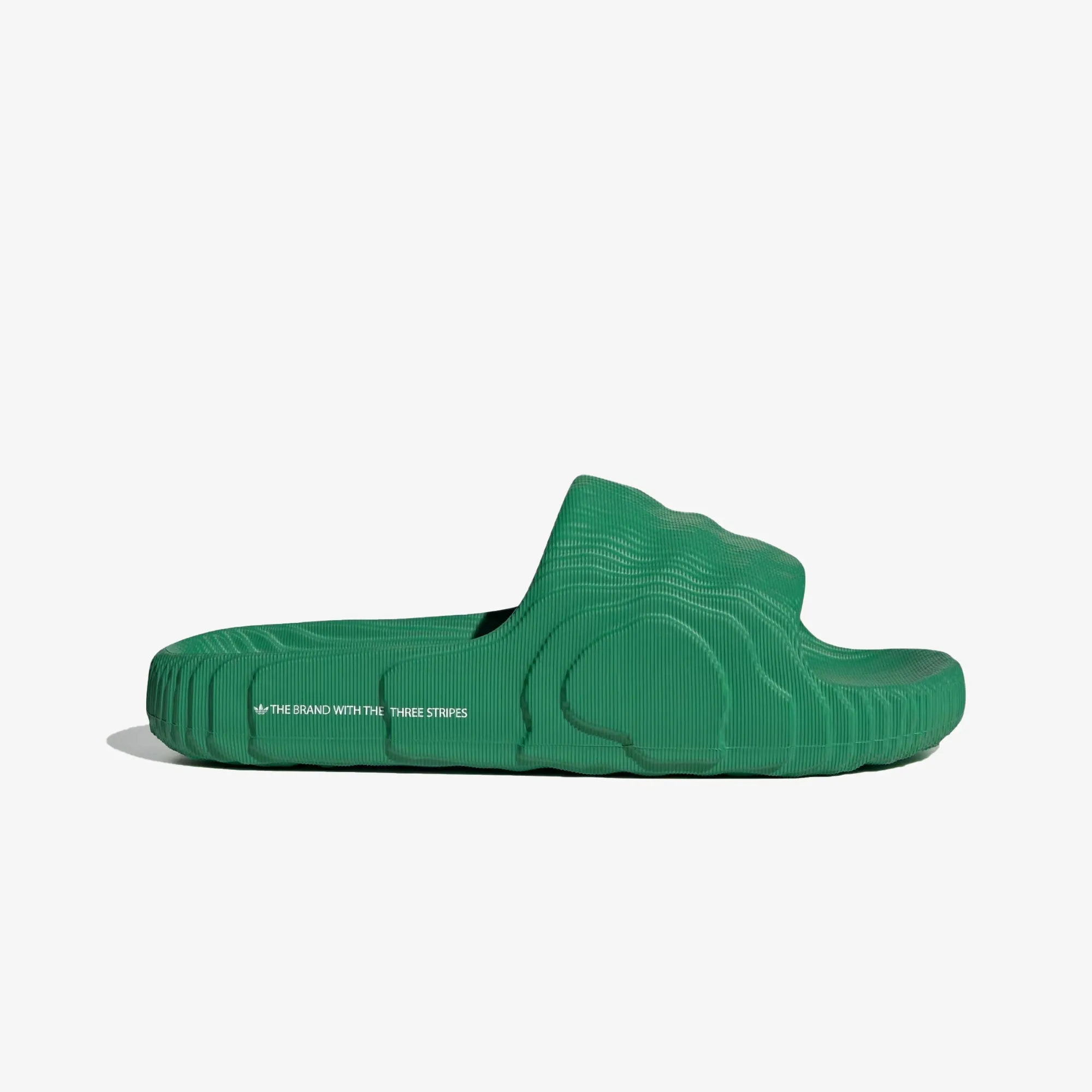 Adidas Originals | ADILETTE 22 SLIDES  { GREEN / CLOUD WHITE / GREEN