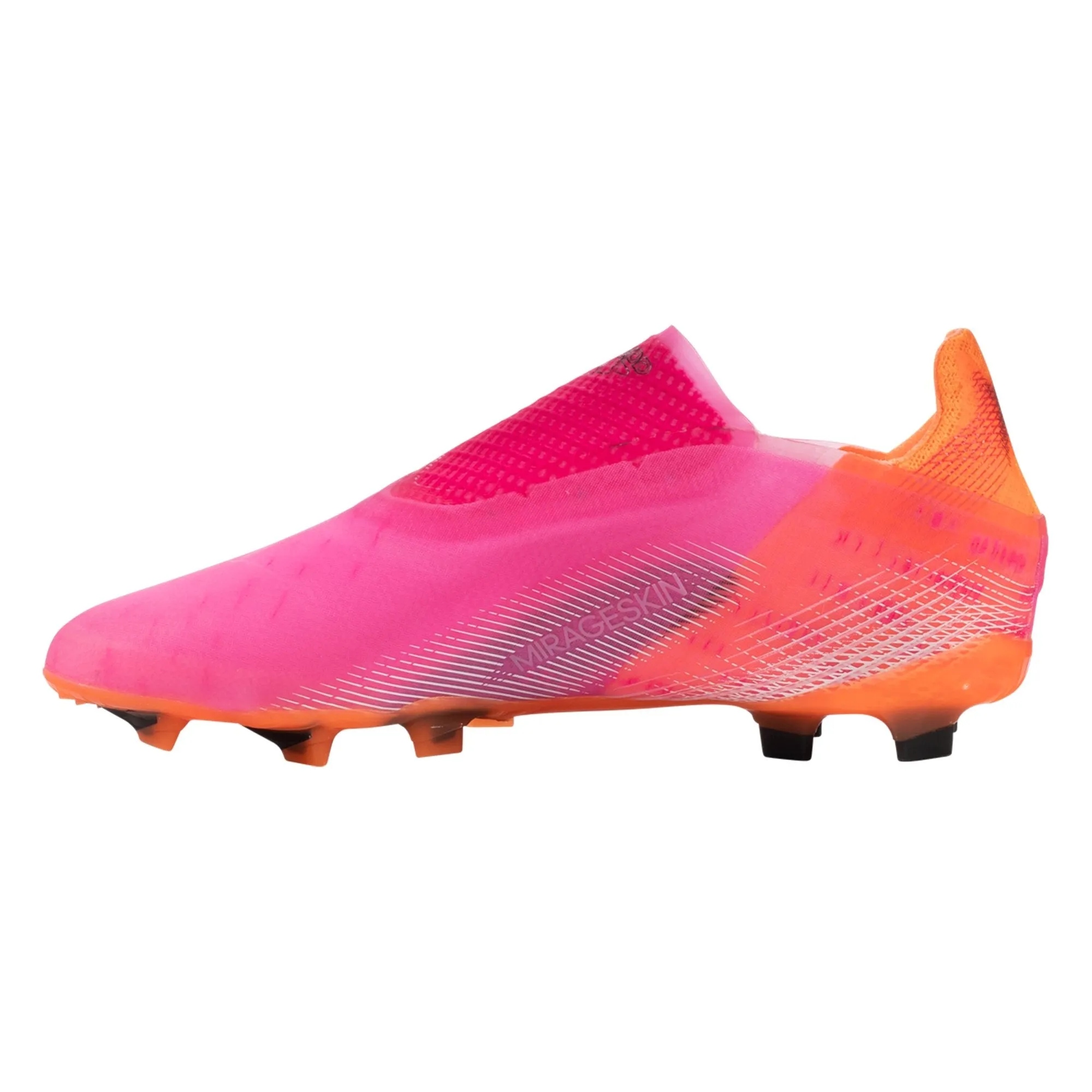 adidas X Ghosted   JUNIOR Firm Ground Soccer Shoe - Shock Pink/Core Black/Screaming Orange