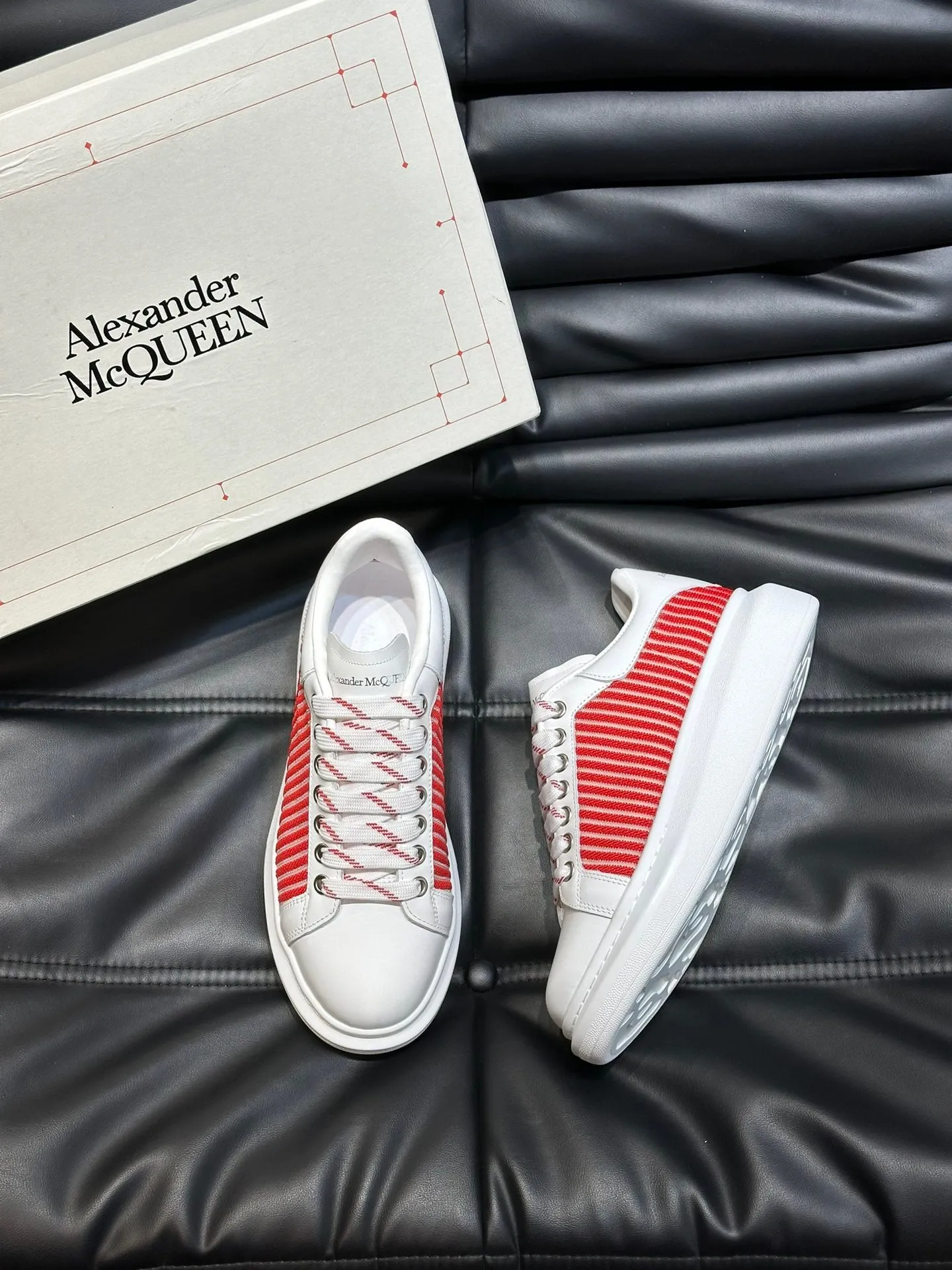 ALMC White and Red Sneakers-003