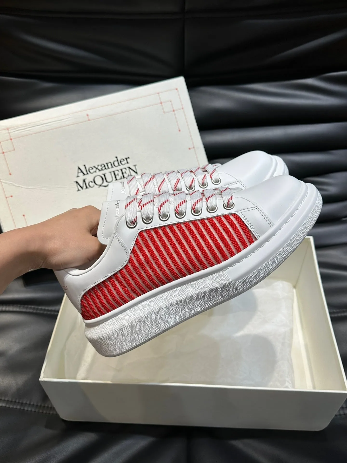 ALMC White and Red Sneakers-003