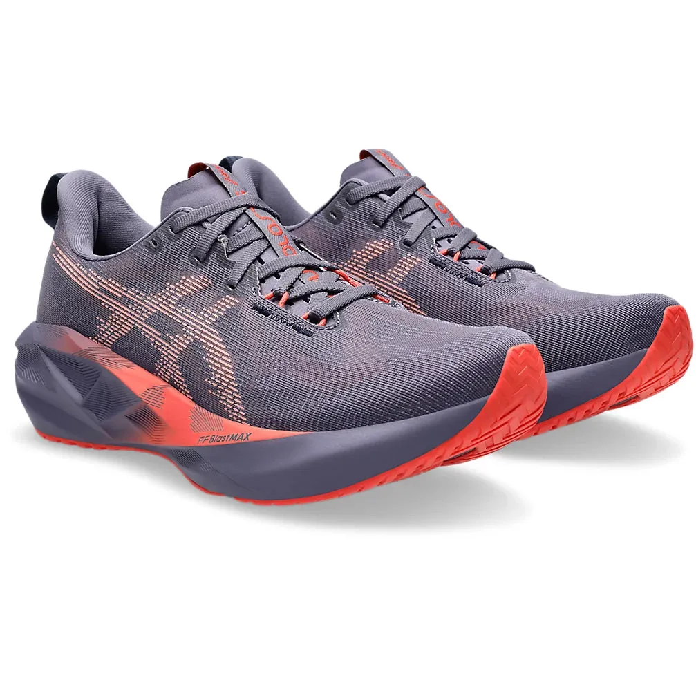 Asics Women's Novablast 5 Running Shoes Greyish Purple / Coral Reef