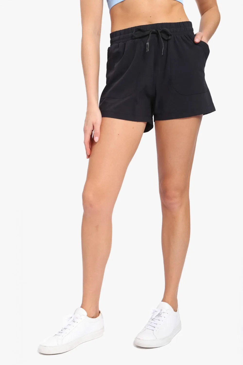 Athleisure Shorts with Drawstring