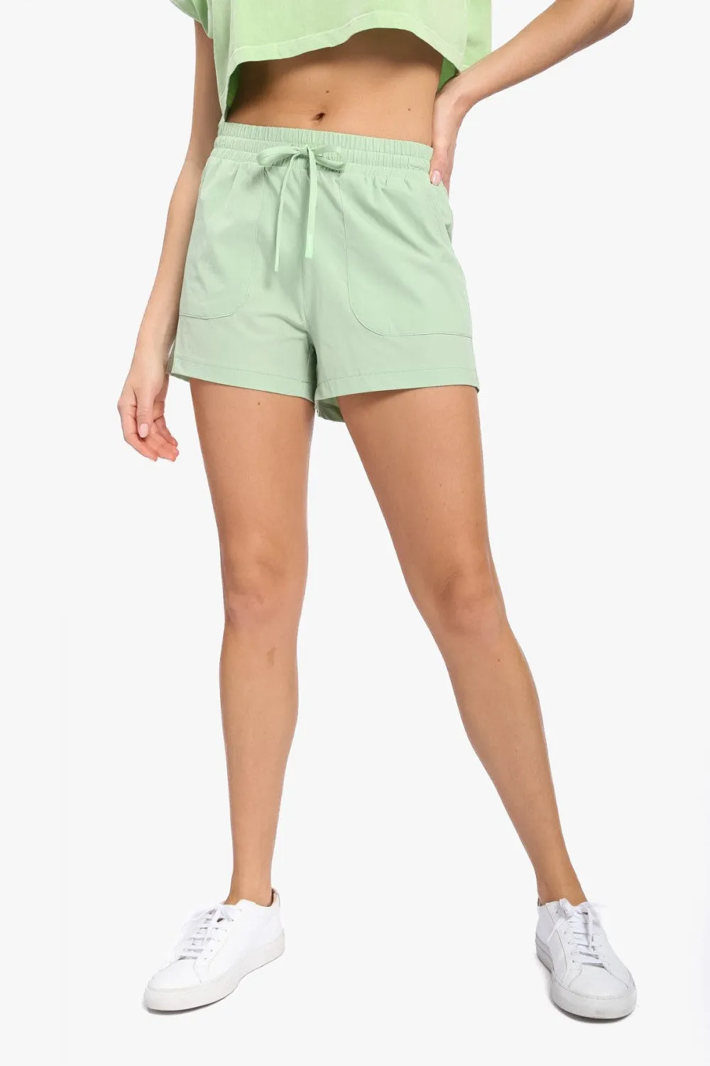 Athleisure Shorts with Drawstring