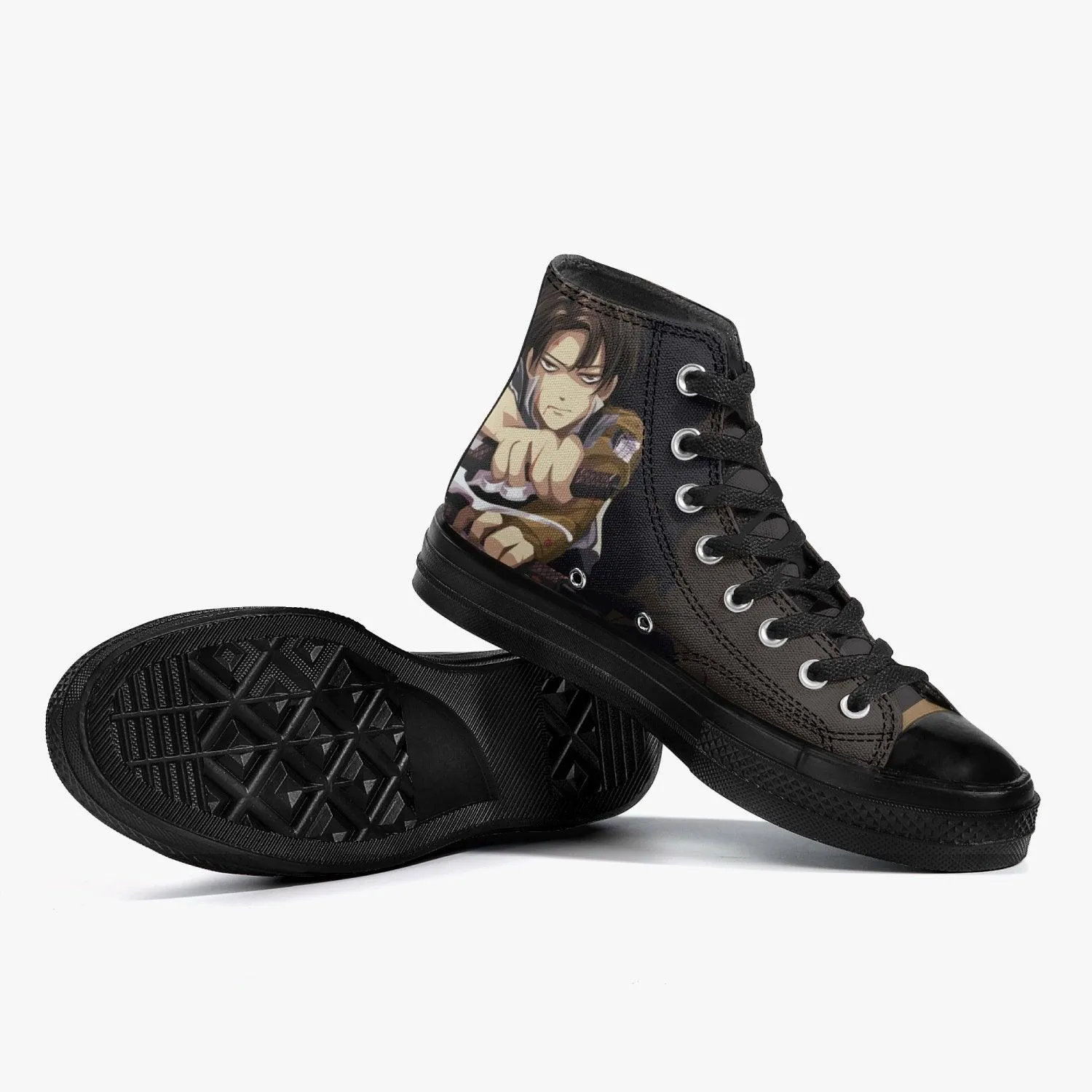 Attack On Titan Levi Ackerman A-Star High Anime Shoes