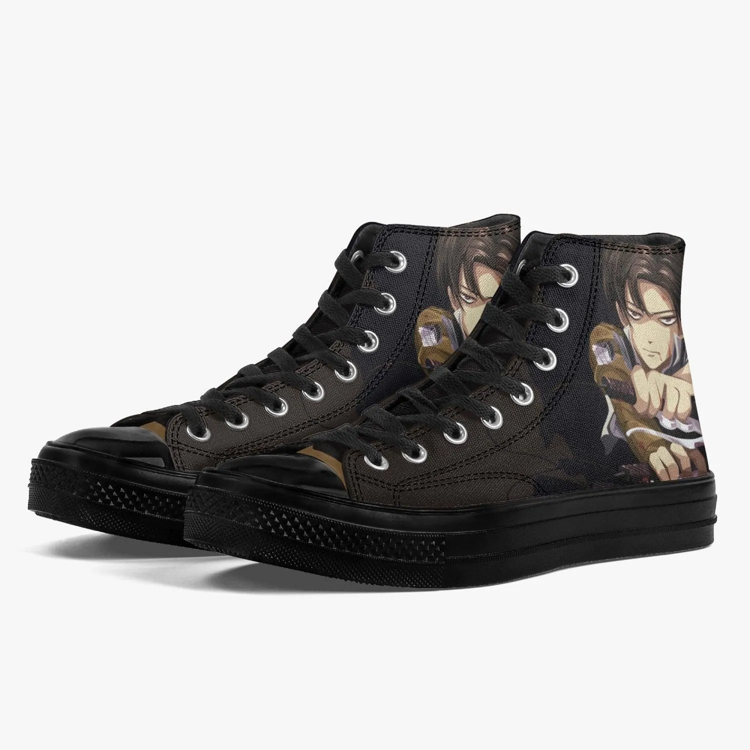 Attack On Titan Levi Ackerman A-Star High Anime Shoes