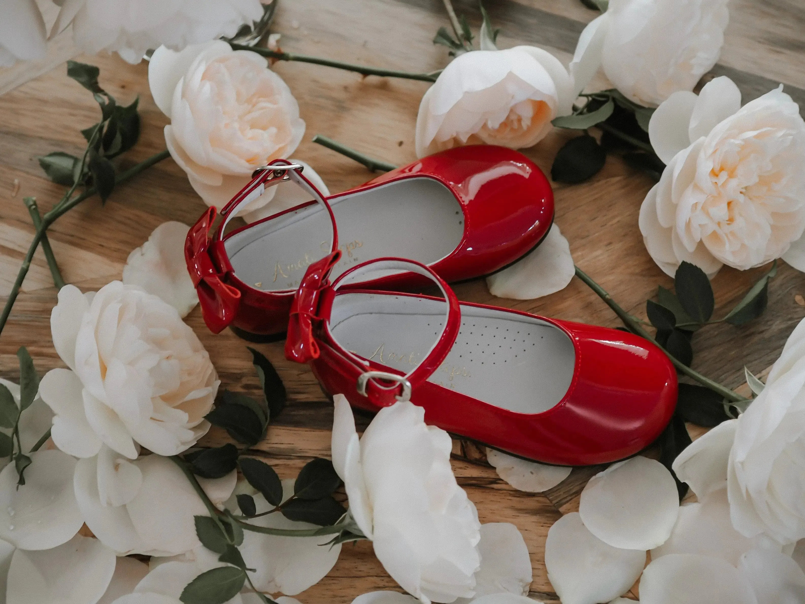 Ava - Red Patent Leather Mary Jane Shoes