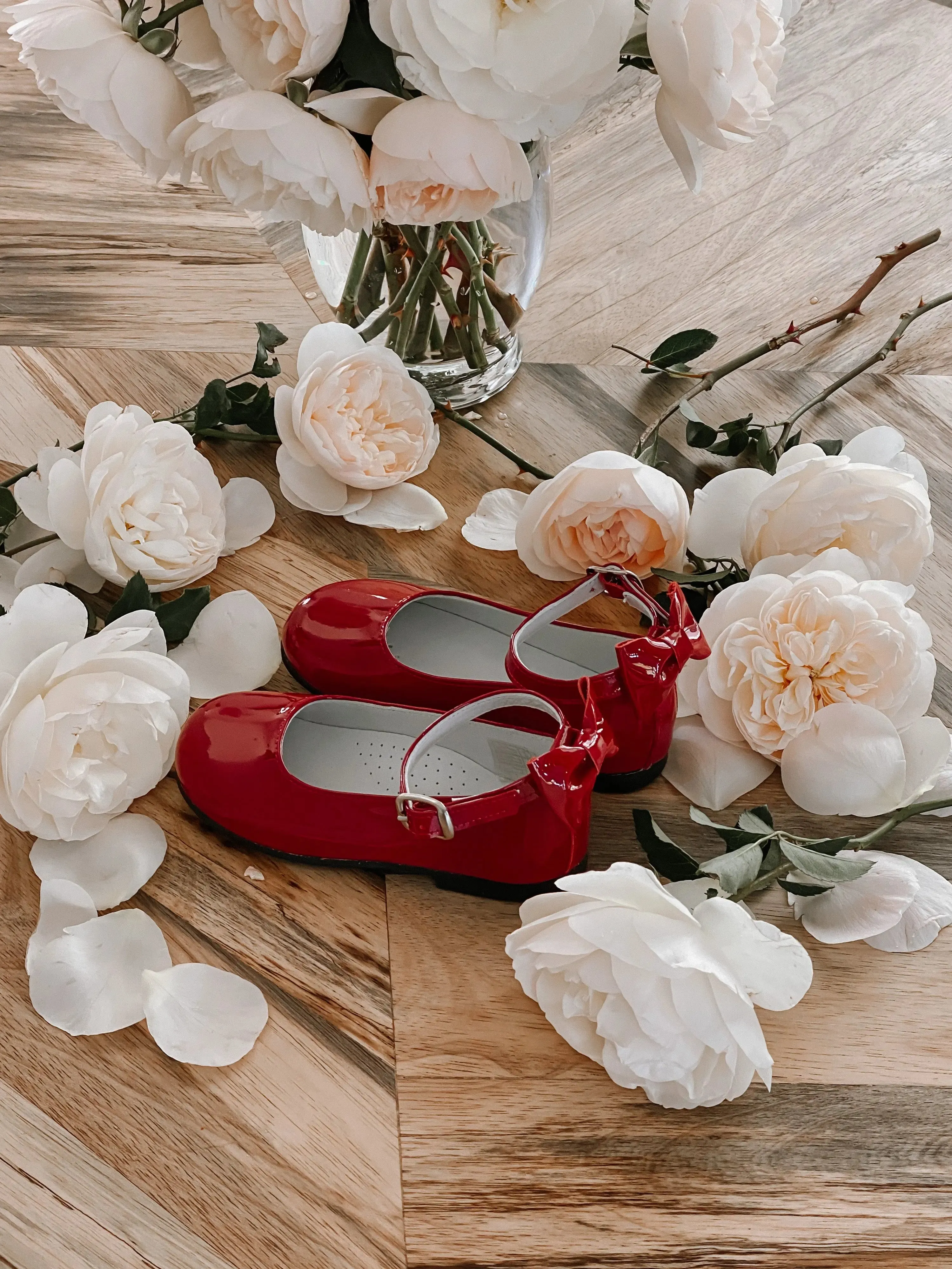 Ava - Red Patent Leather Mary Jane Shoes