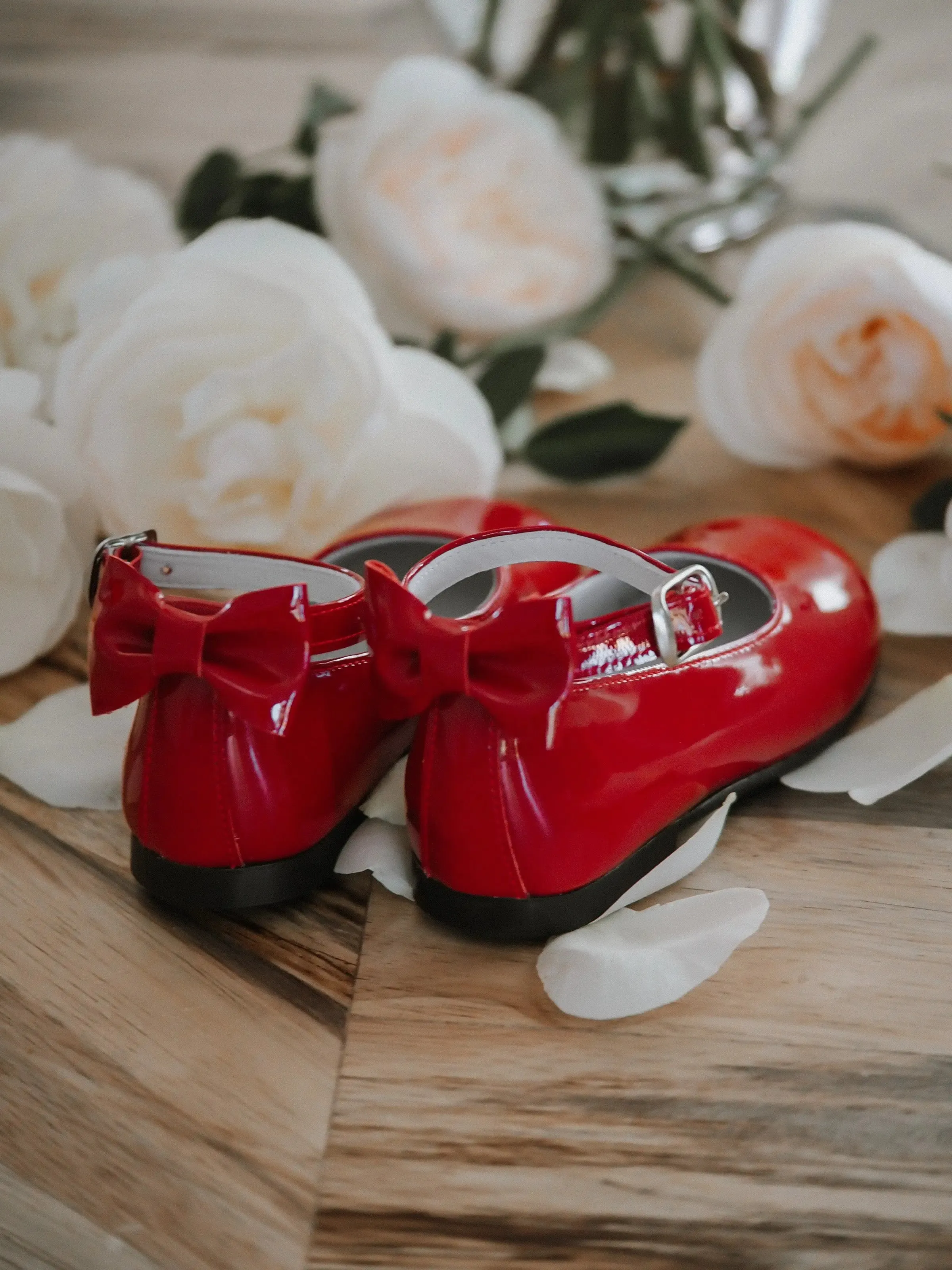 Ava - Red Patent Leather Mary Jane Shoes