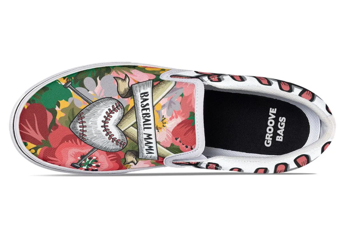 Baseball Mama Slip-On Shoes