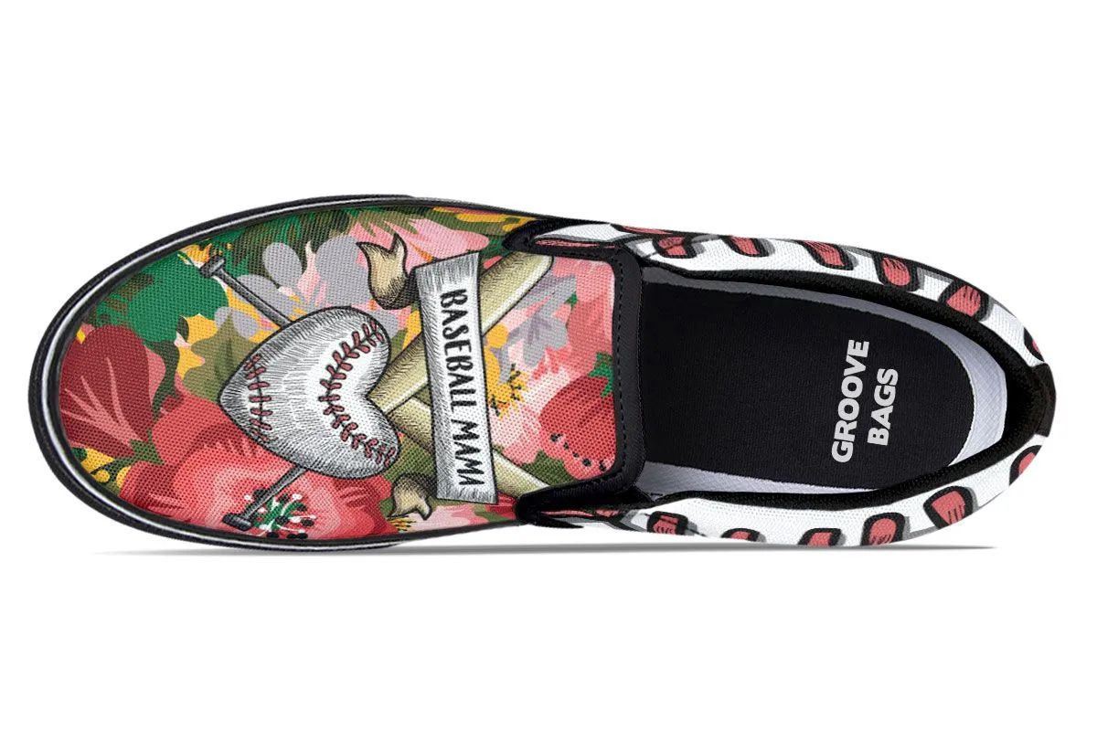 Baseball Mama Slip-On Shoes