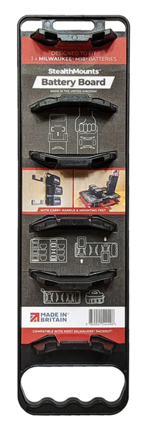 Battery Board With Handle And Feet For Milwaukee M18