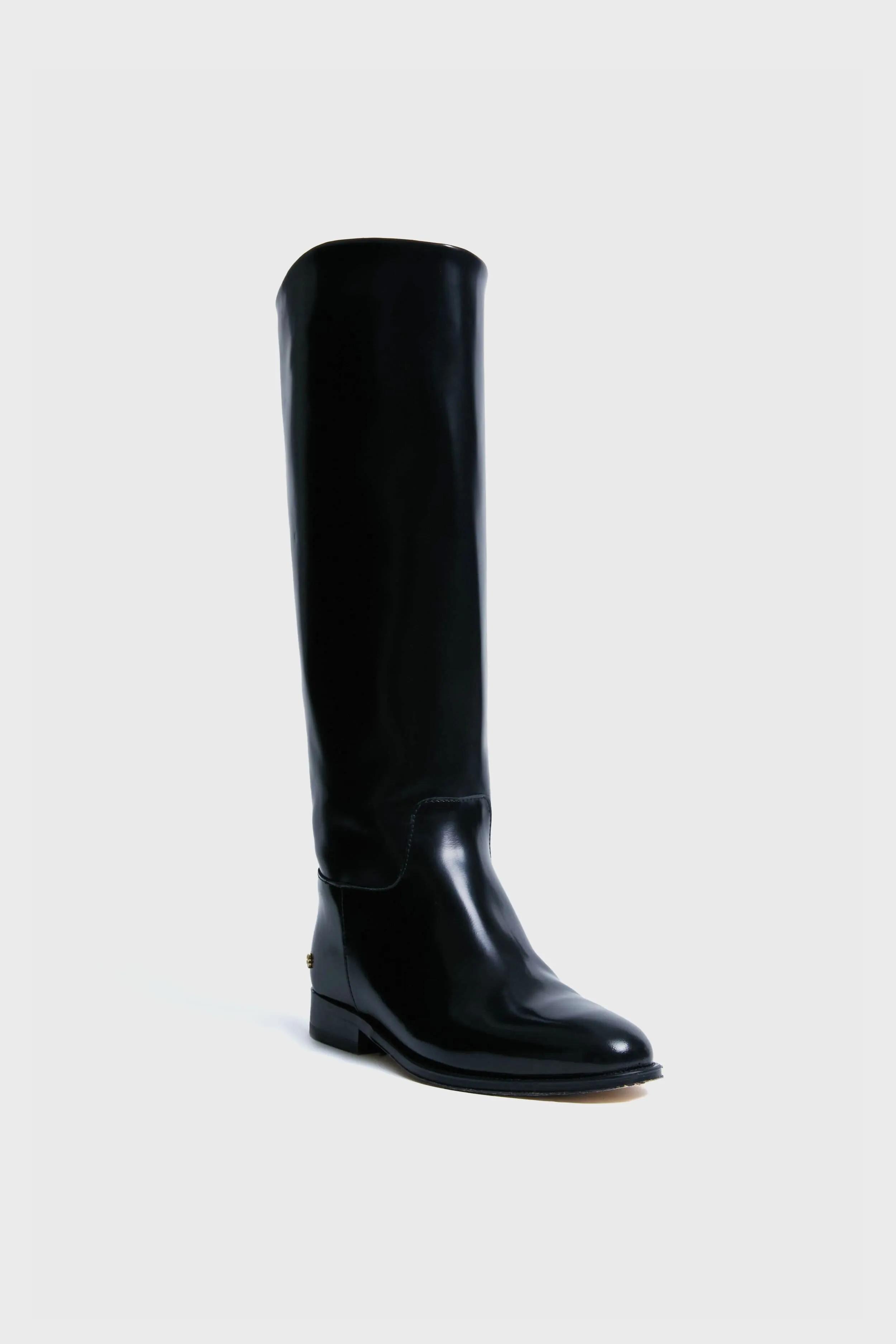 Black High Shine Kari Riding Boots