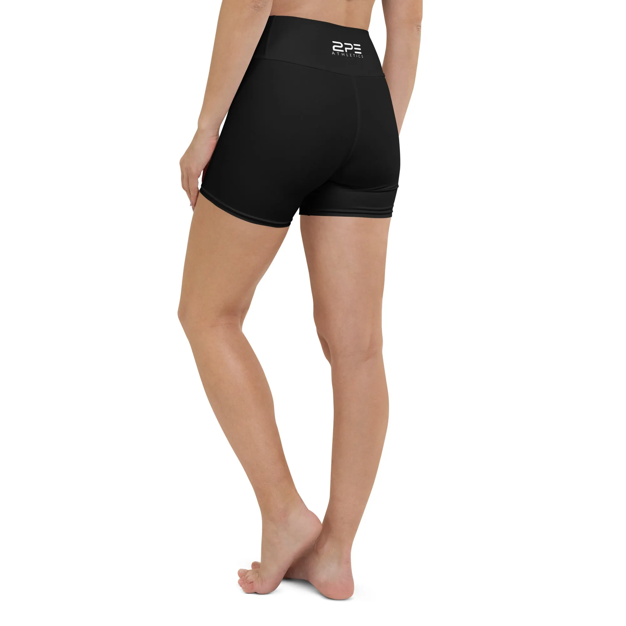 Black High Waisted Yoga Shorts