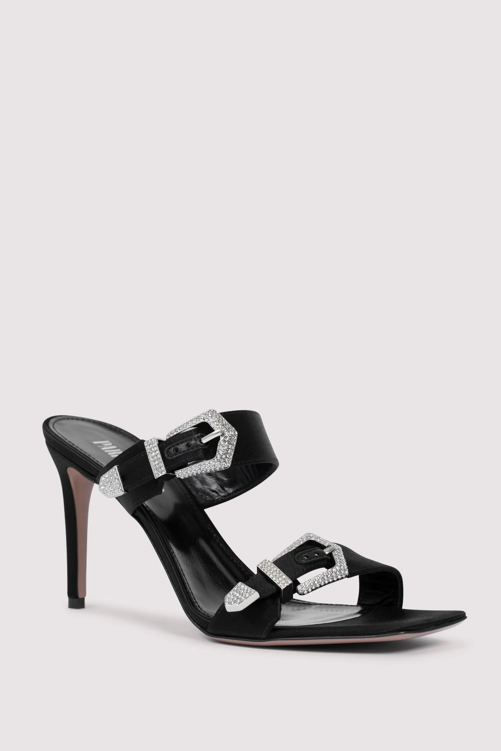 Black Ursula 85 High-Heel Sandals