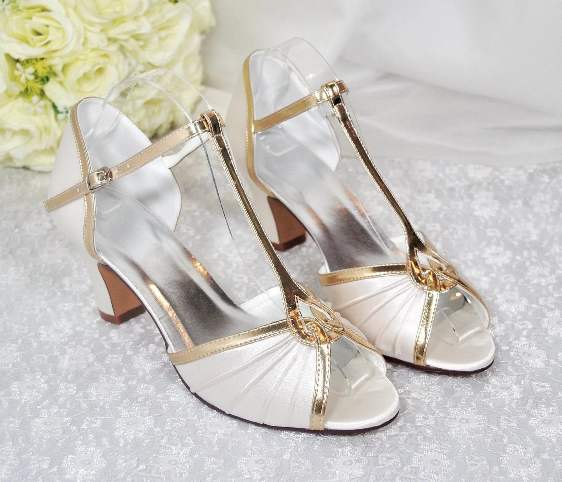 Block Heel Wedding Shoes | Mary Jane Bridal Shoes