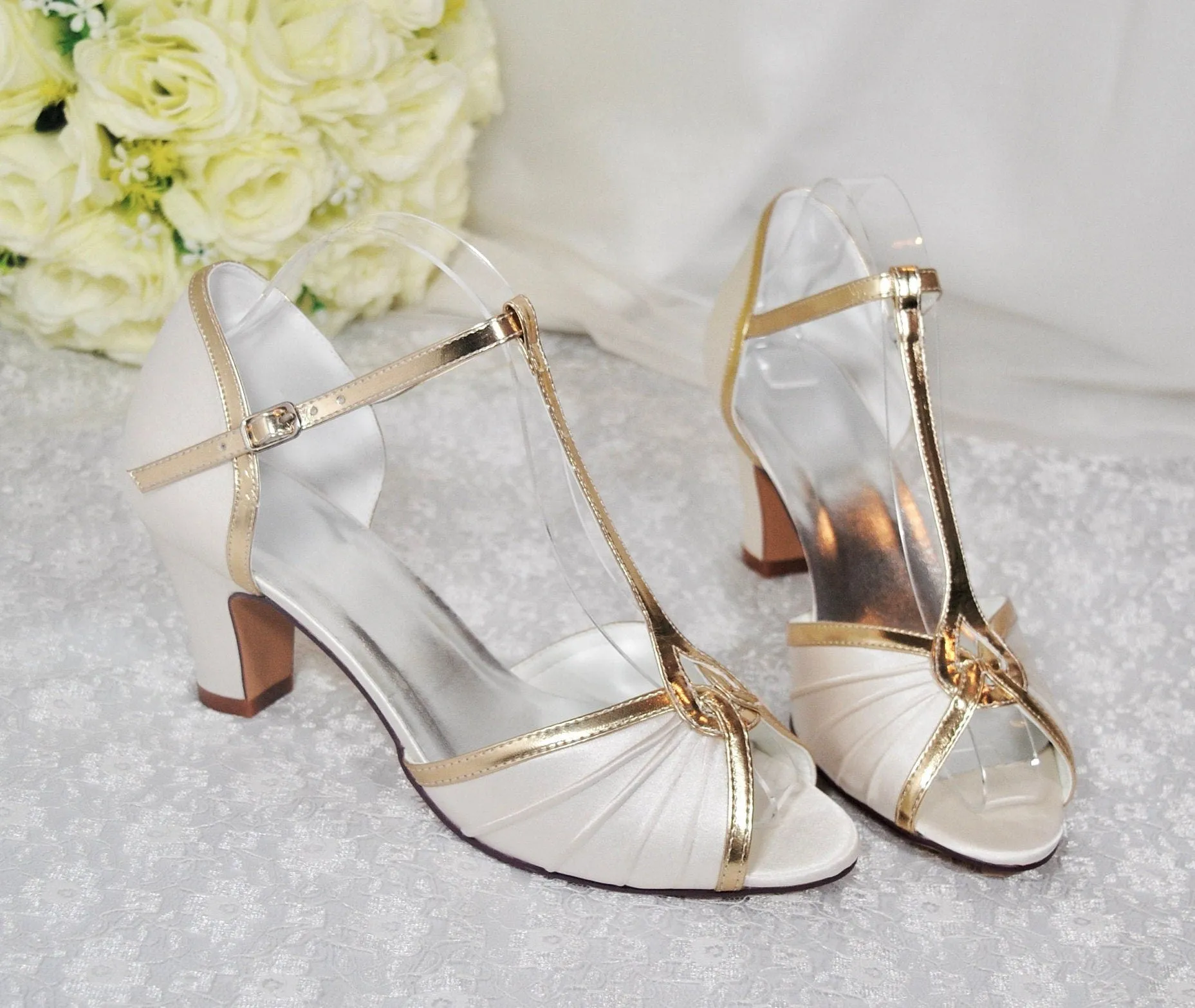 Block Heel Wedding Shoes | Mary Jane Bridal Shoes