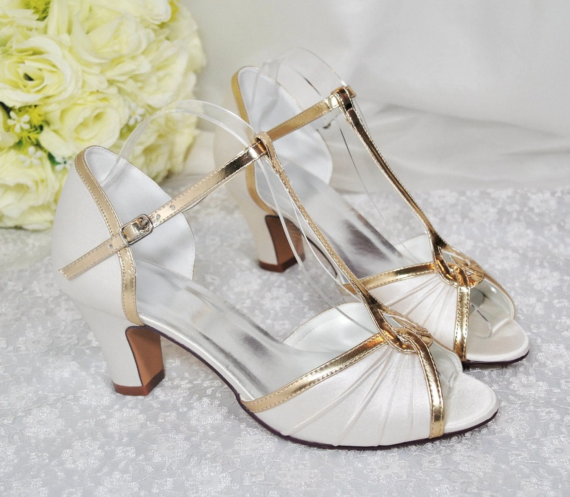 Block Heel Wedding Shoes | Mary Jane Bridal Shoes