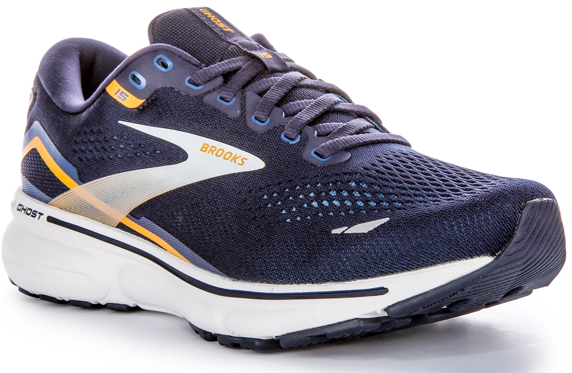 Brooks Ghost 15 In Navy For Men