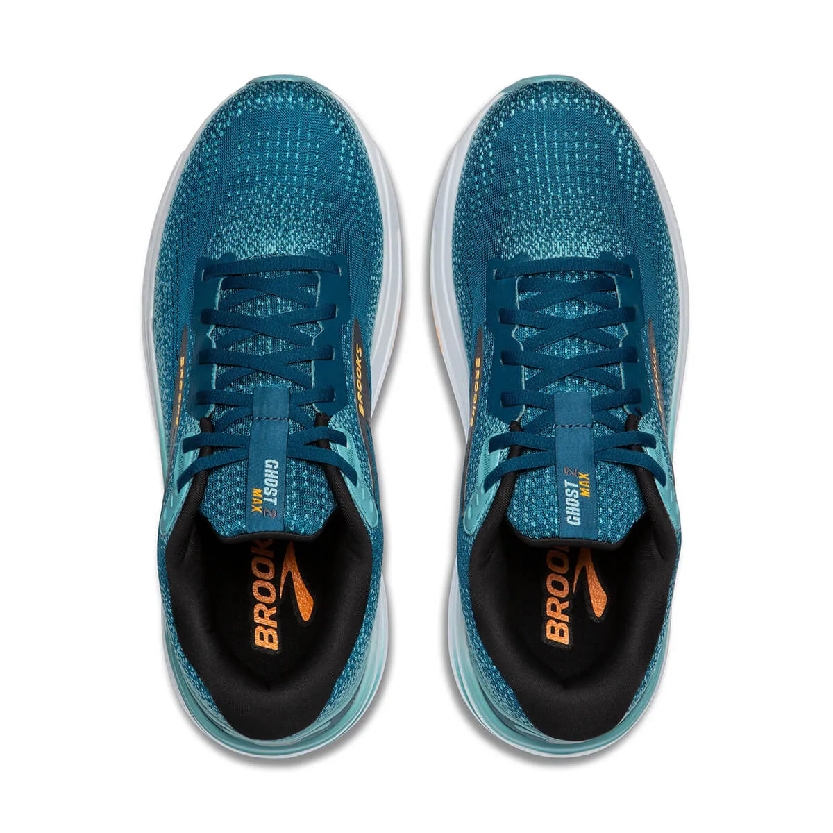 Brooks Ghost Max 2 Mens | Moroccan Blue/aqua/orange Pop