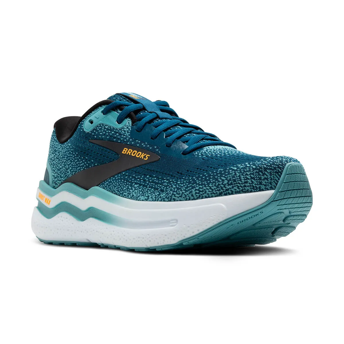 Brooks Ghost Max 2 Mens | Moroccan Blue/aqua/orange Pop