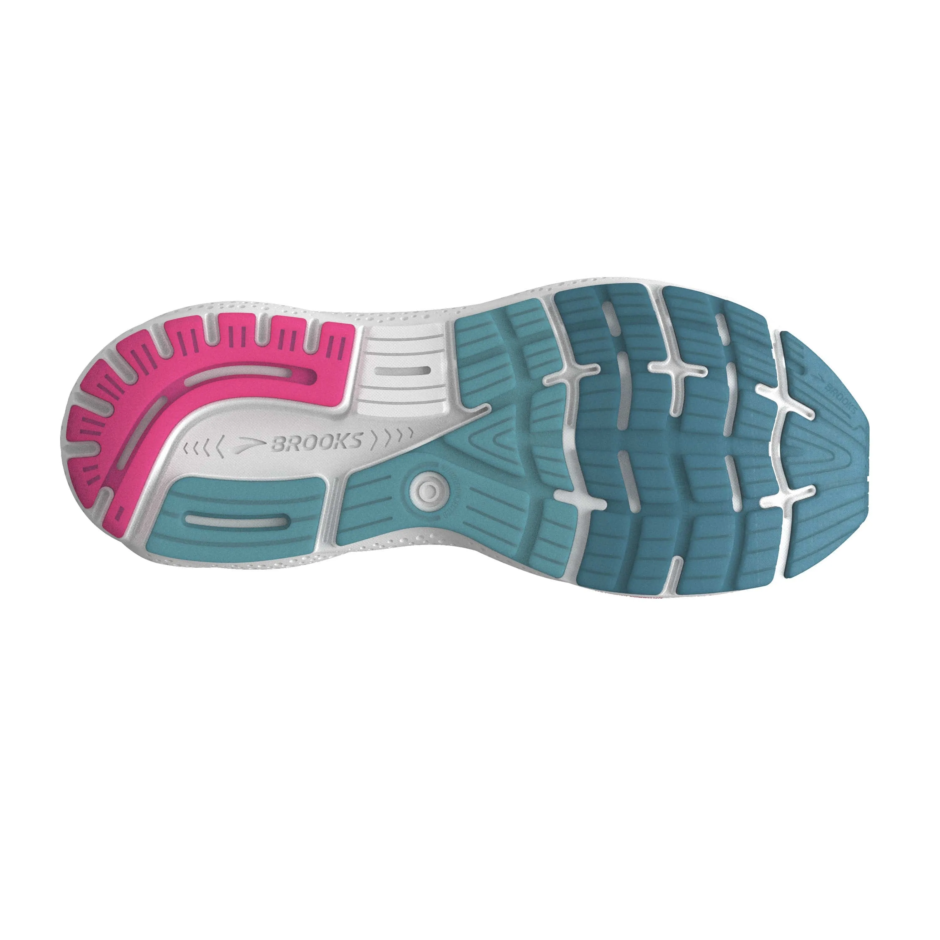 Brooks Women's Ghost 16 Running Shoes in Blue/Pink/Morrocan Blue AW24