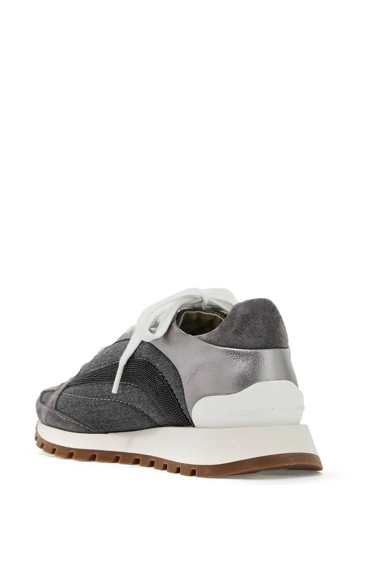 BRUNELLO CUCINELLI Luxury Wool Sneakers with Elegant Stripe Detail