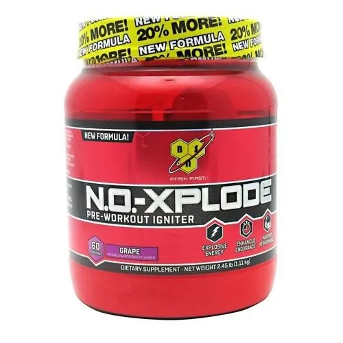 BSN N.O -Explode- Grape 60 Servings 2.45 lb(1.11 kg) Powder