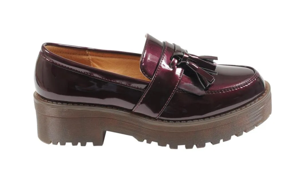 Burgundy Moccasins