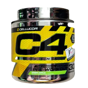 Cellucor C4 PRE-WORKOUT (195g) 30 Servings Green Apple Exp Jan 2026