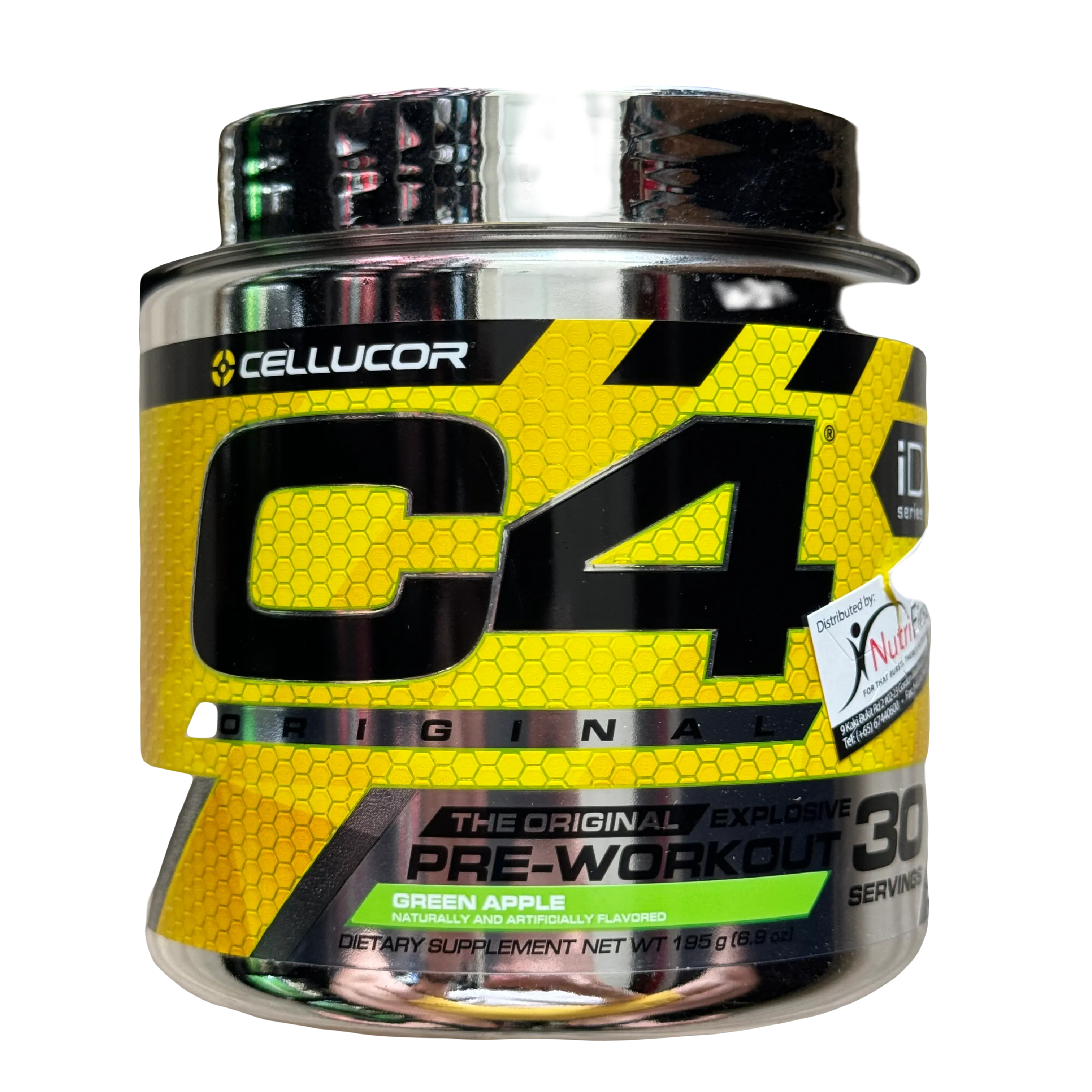 Cellucor C4 PRE-WORKOUT (195g) 30 Servings Green Apple Exp Jan 2026