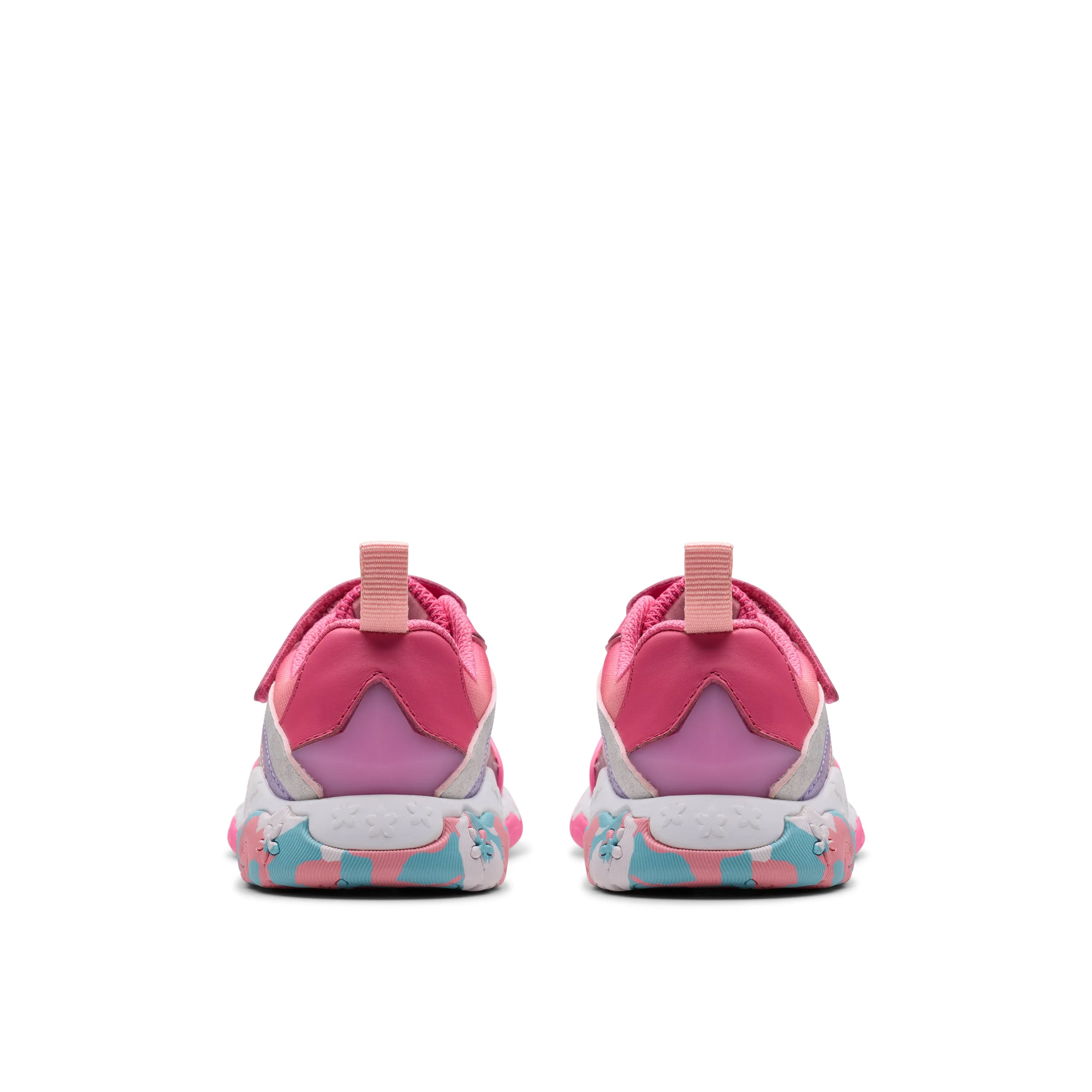 Clarks Tidal Star K Girls Bright Pink Trainer