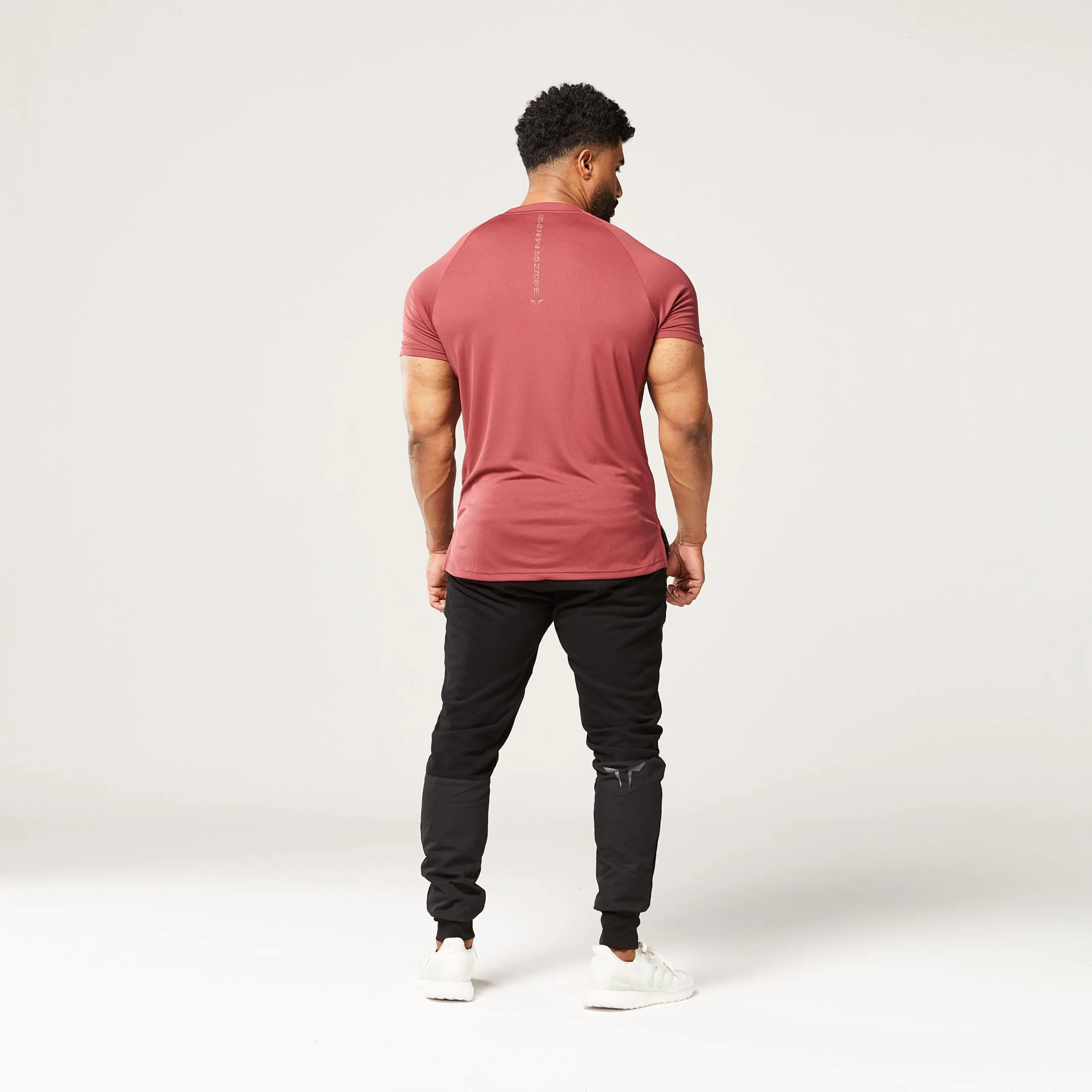 Code Muscle Tee - Oxblood Red