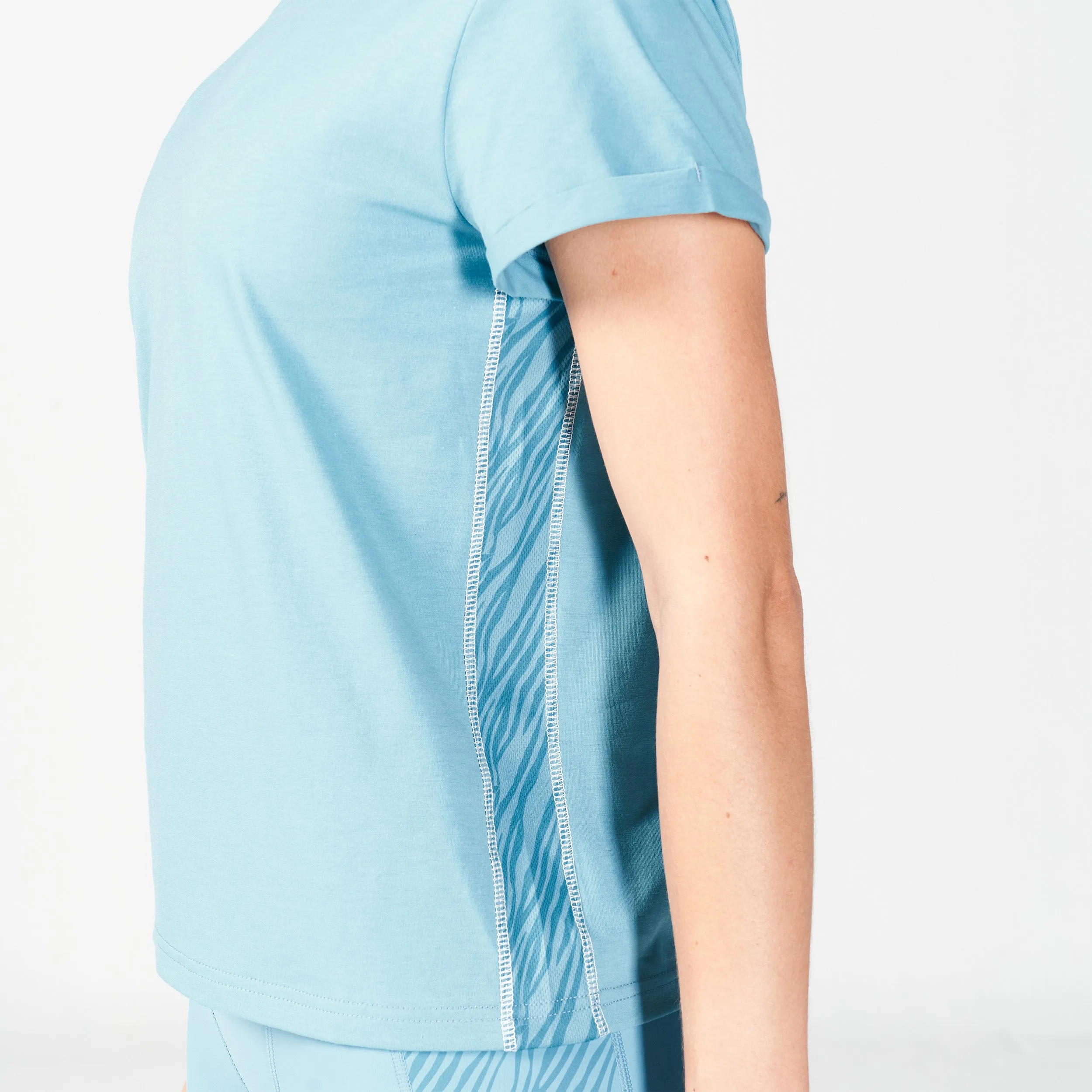 Core Wild Panel Relaxed Tee - Delph Blue