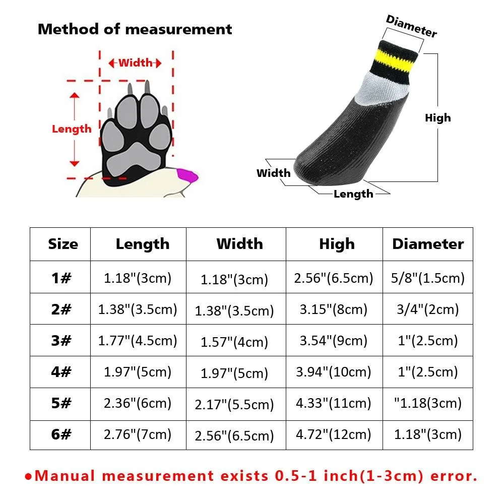 Cotton Waterproof Dog Socks for Outdoor