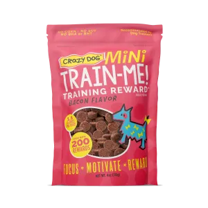 Crazy Dog Train-Me! Bacon Flavor Dog Treats 4 Oz