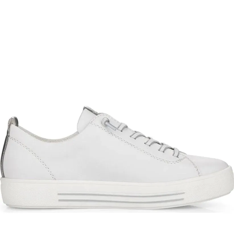 Diana 2 White/Silver Lace Ups