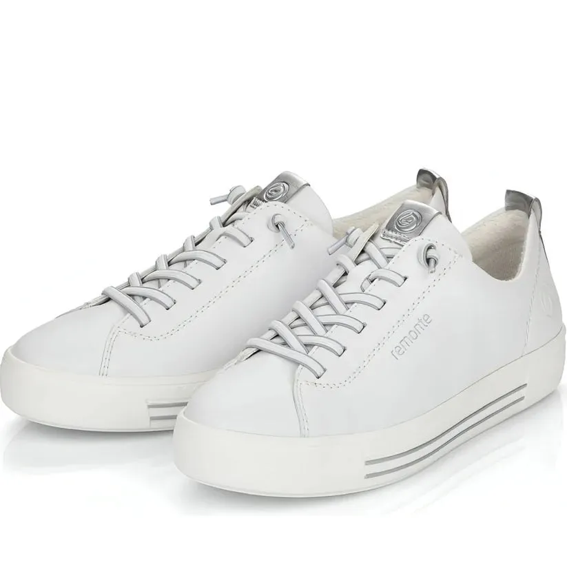 Diana 2 White/Silver Lace Ups