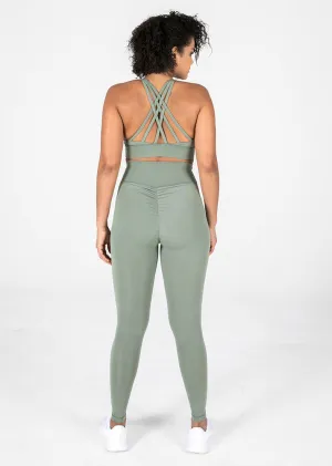 Elevate Glide Scrunch Bum Legging Khaki FINAL SALE