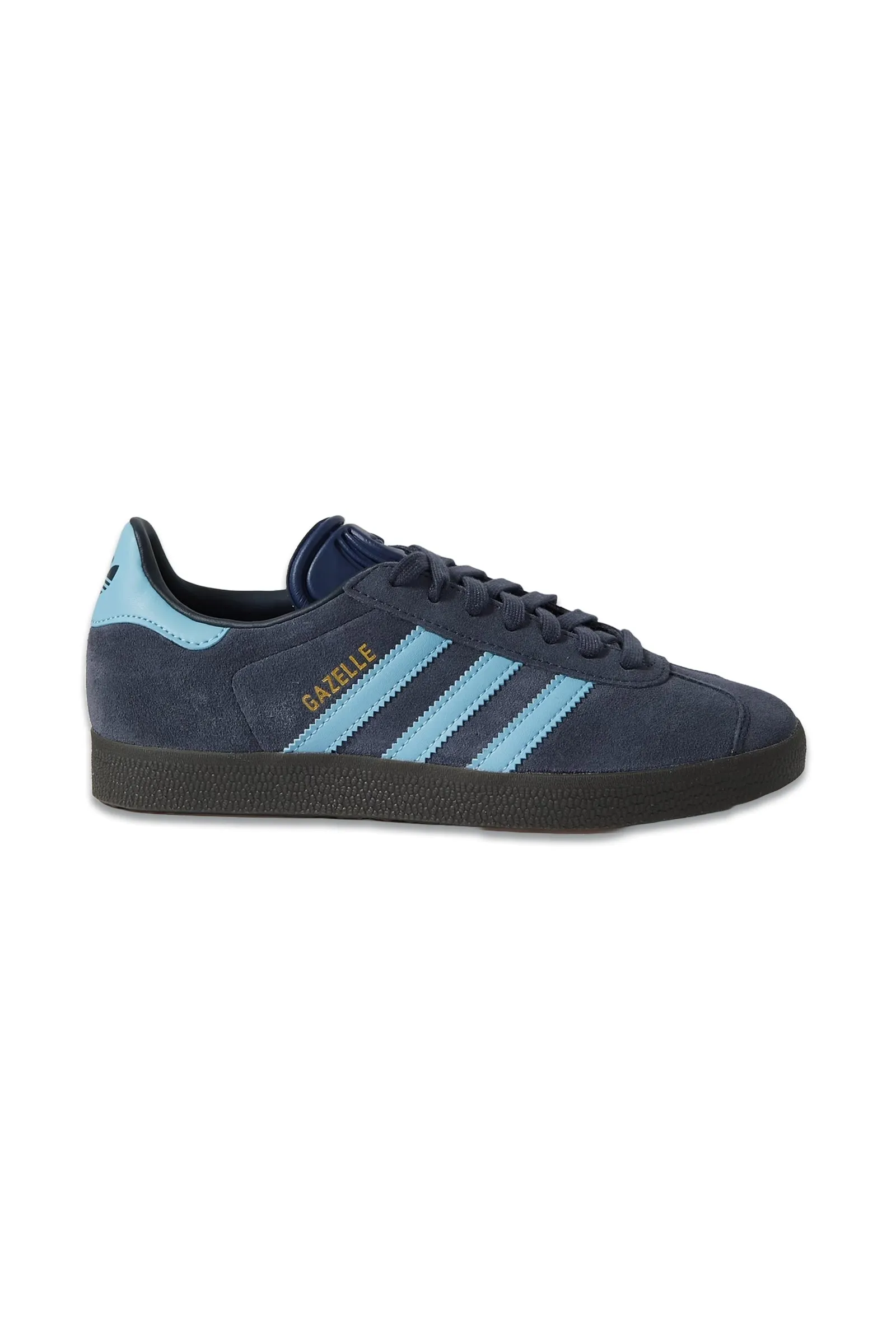 Gazelle Indoor Leather-trimmed Suede Sneakers In Blue