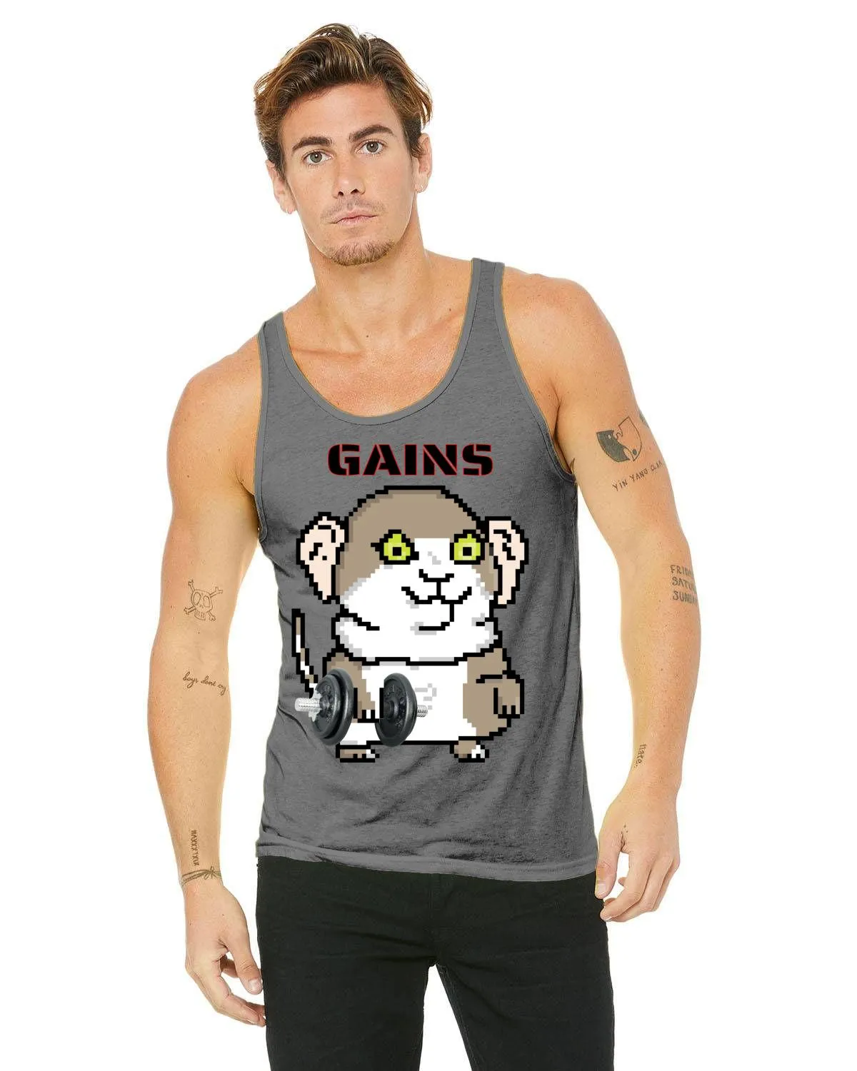 Gerbil Gains  Tank Top(Unisex)