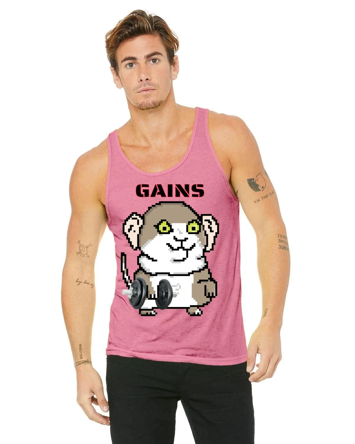 Gerbil Gains  Tank Top(Unisex)