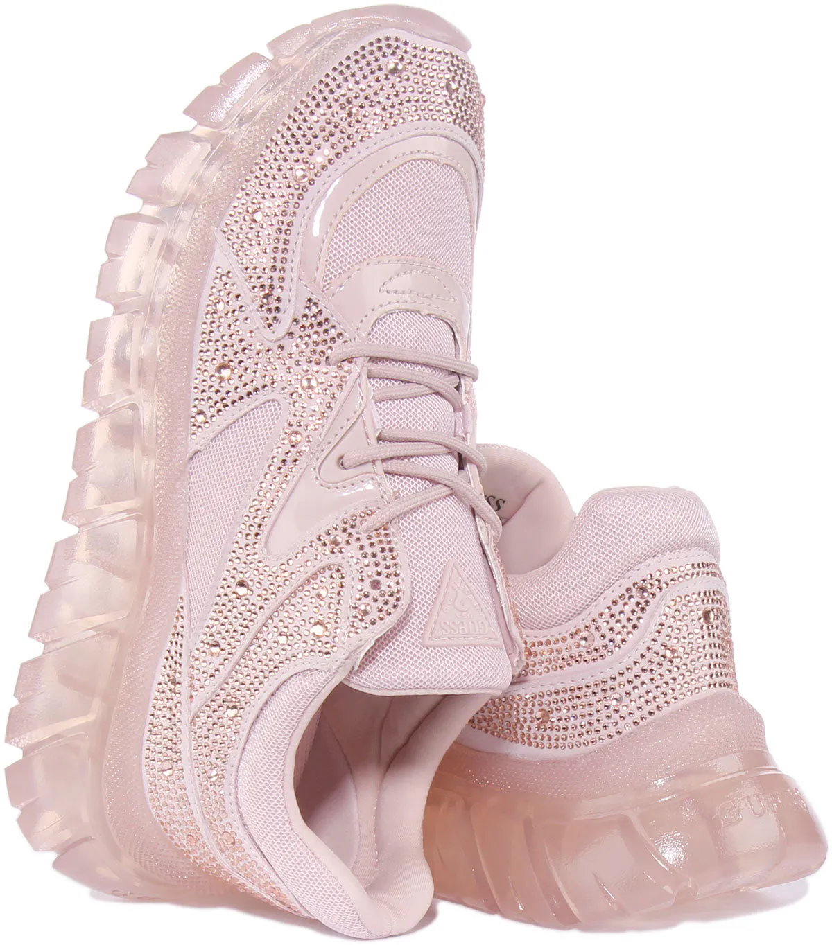 Guess Clarisse Rhinestone In Pink For Women