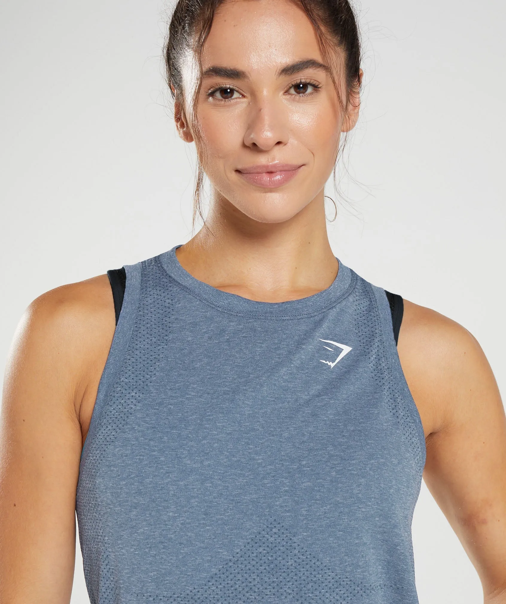 Gymshark Vital Seamless 2.0 Light Tank - Evening Blue Marl